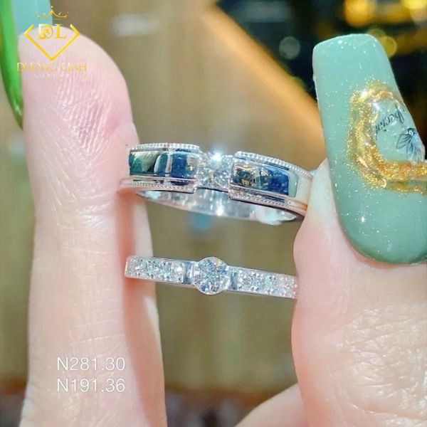 Nhẫn Cưới Cặp Kim Cương N281.30